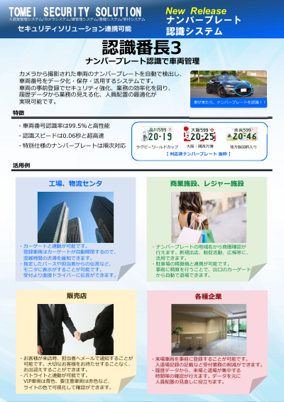 車番認識 認識番長３